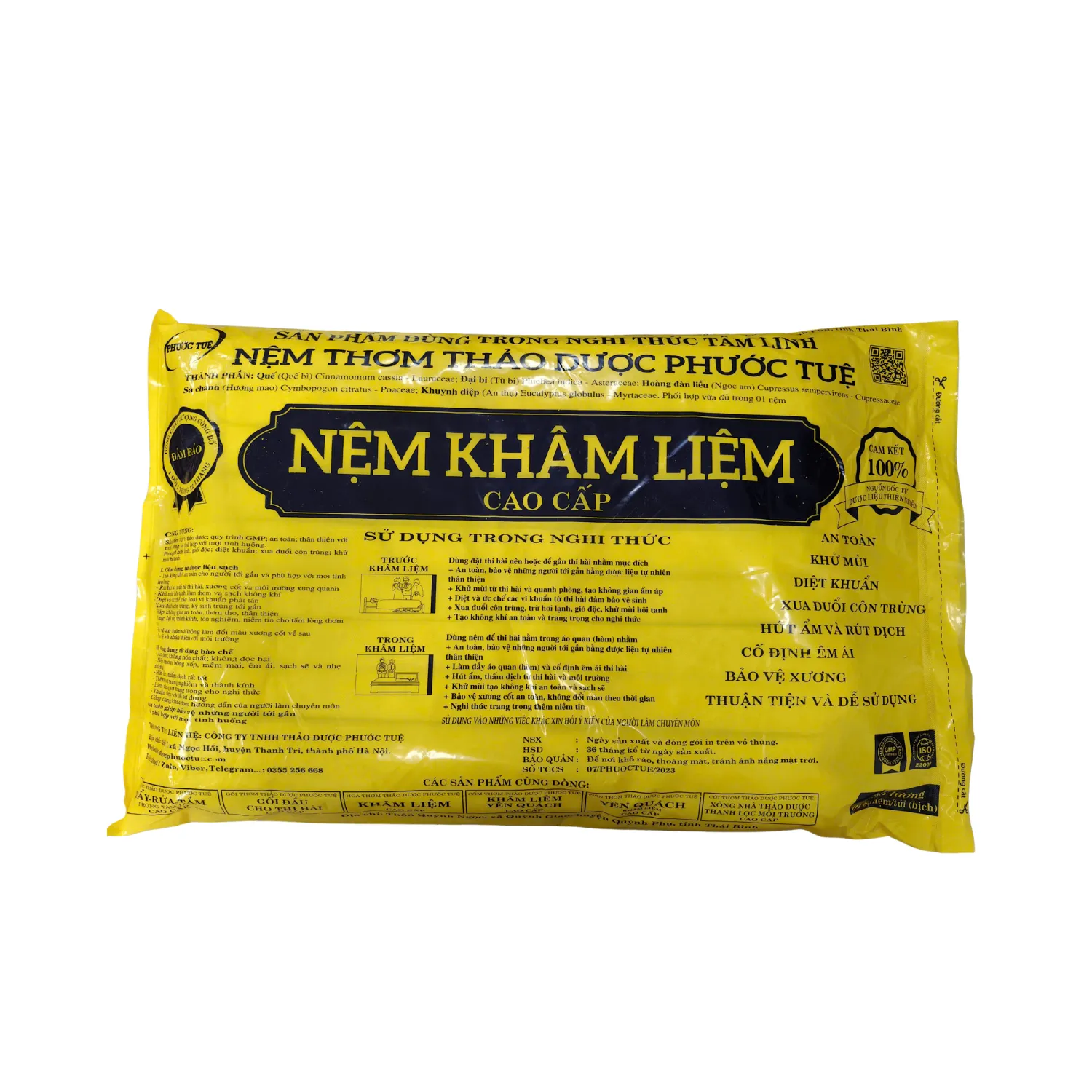 Sản phẩm Nệm thơm thảo dược Phước Tuệ