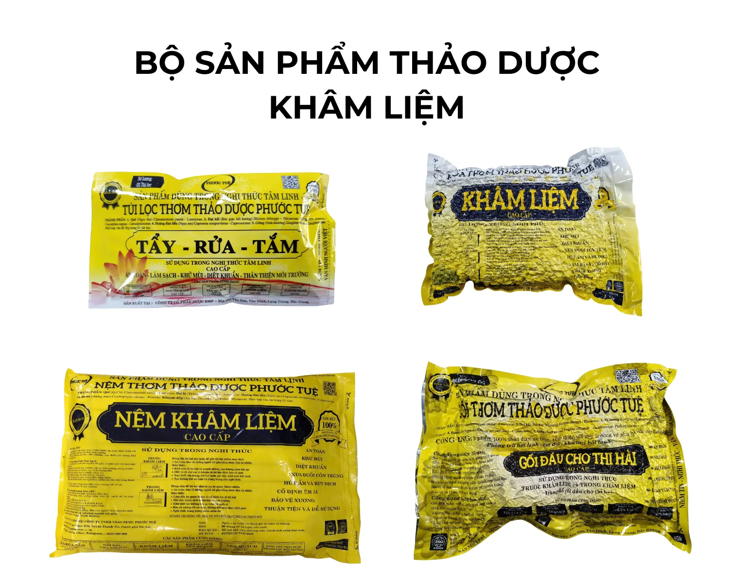 Bộ sản phẩm thảo dược khâm liệm Mộc Trầm Việt